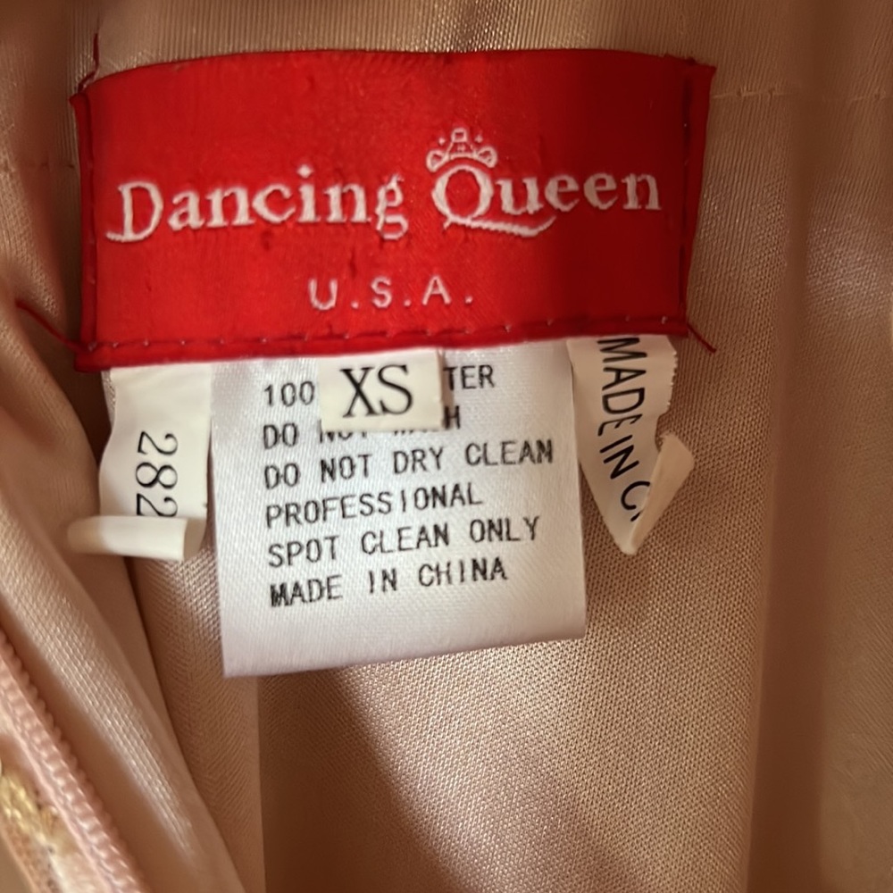 Dancing Queen Xs Rose Gold Sequin Scrappy Dress View 4